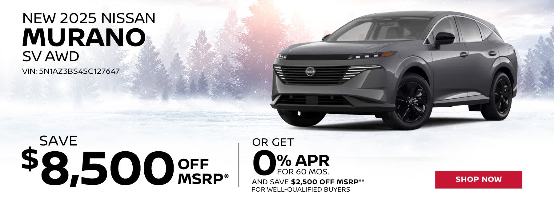 New 2025 Nissan Murano SV AWD