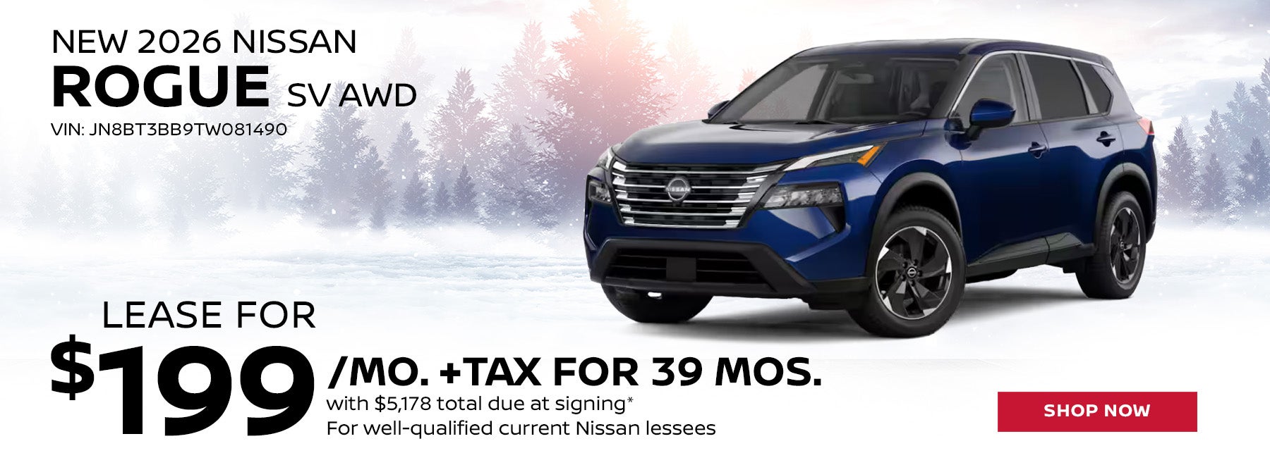 New 2026 Nissan Rogue SV AWD