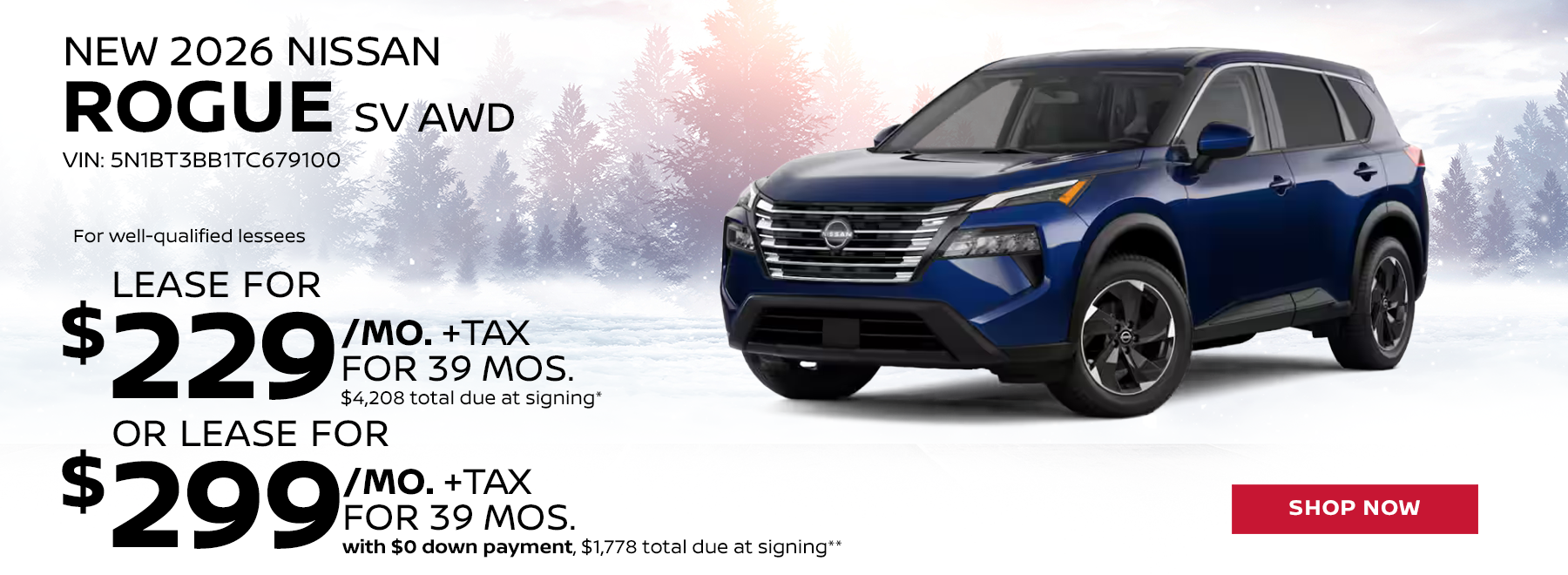New 2026 Nissan Rogue SV AWD