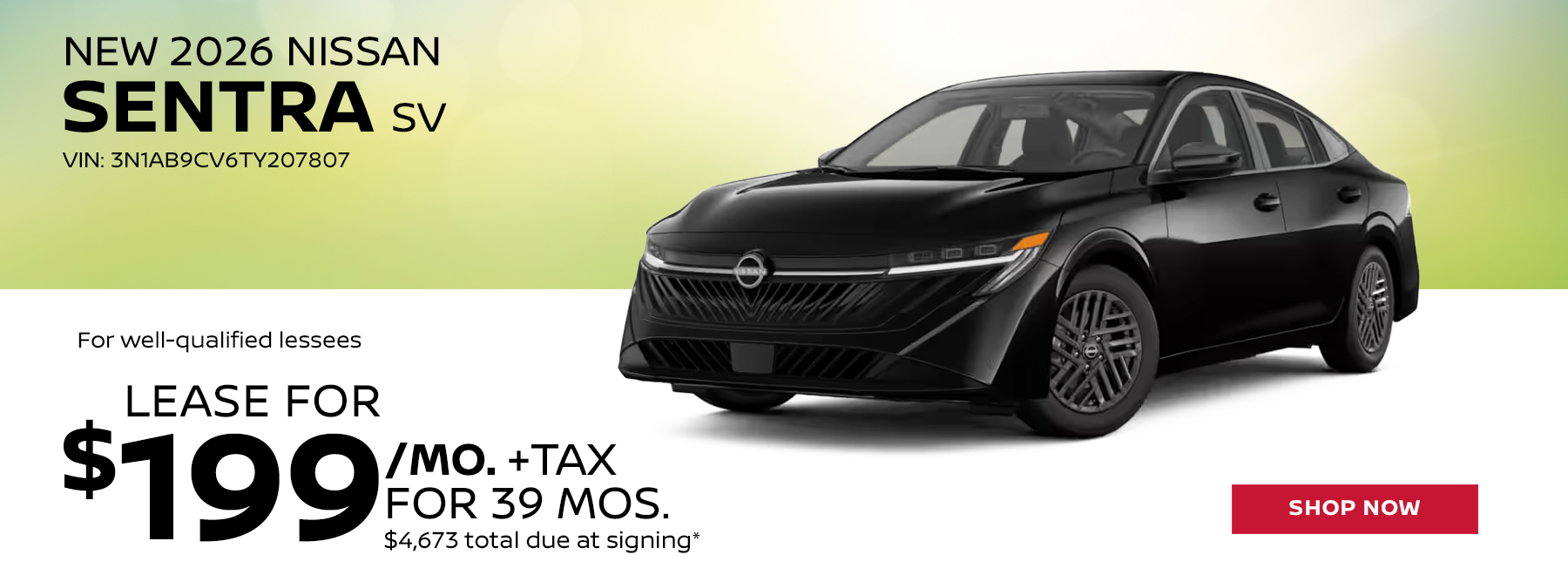 New 2026 Nissan Sentra SV