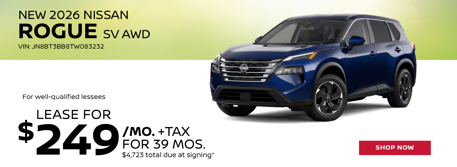 New 2026 Nissan Rogue SV AWD
