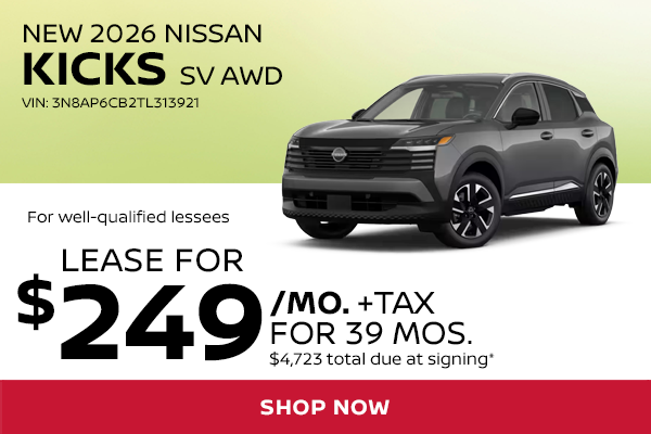 New 2026 Nissan Kicks SV AWD