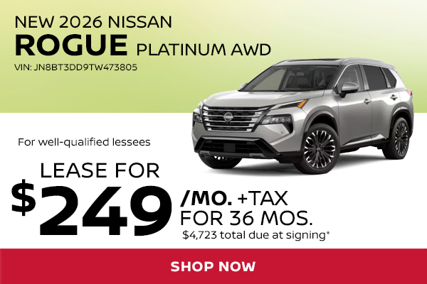 New 2026 Nissan Rogue Platinum AWD