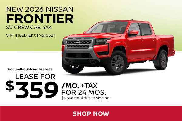 New 2026 Nissan Frontier SV Crew Cab 4x4