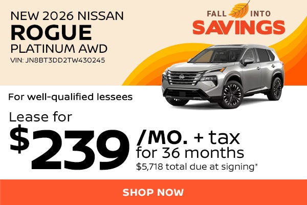 New 2026 Nissan Rogue Platinum AWD